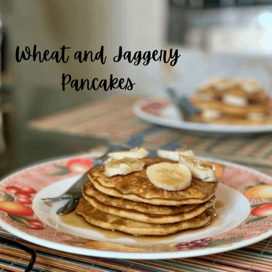 Wheat and Jaggery Pancakes